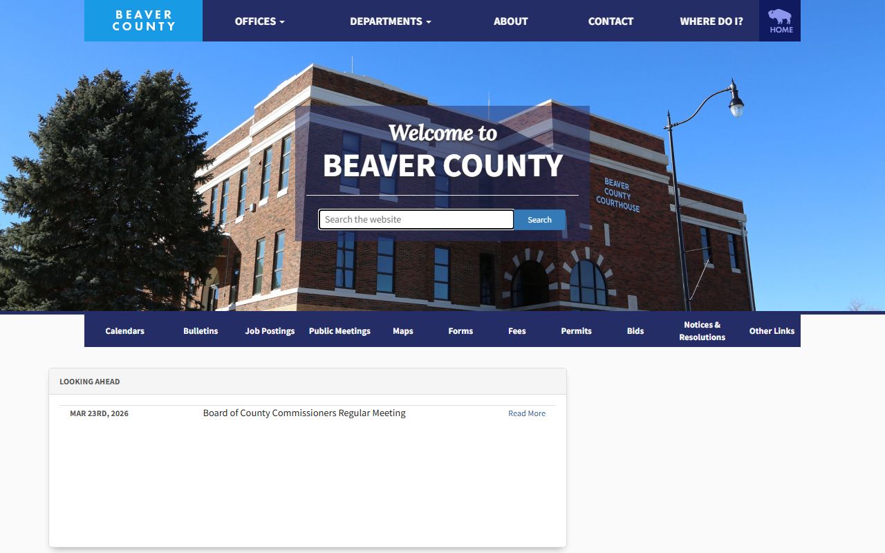Beaver County government website for divorce decree records